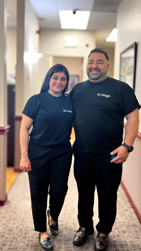 Dr. Payal Singh and Dr. Gurusharan Singh at Parkview Dental in New Whiteland